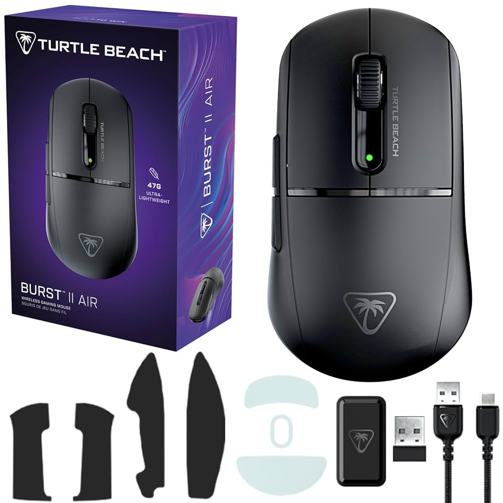 タートルビーチ　Burst II Air 　ゲーミングマウス Amazon.co.jp: タートルビーチ(Turtle Beach) ゲーミングマウス